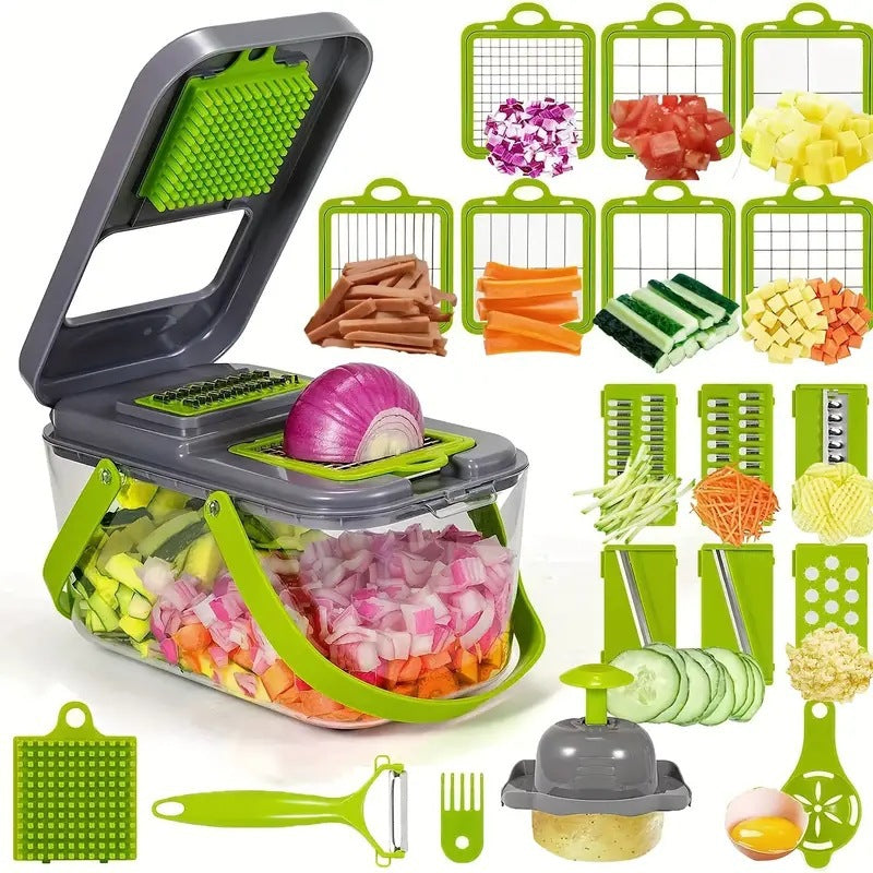 22-in-1 Multi-Function Vegetable Cutter Set – Faster Meal Prep, Every Day